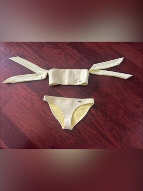 Triangl Yellow Bikini with Arm Ties
